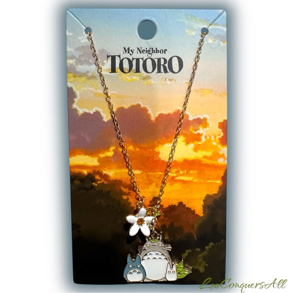 Studio Ghibli My Neighbor Totoro Floral Totoros Charm Necklace